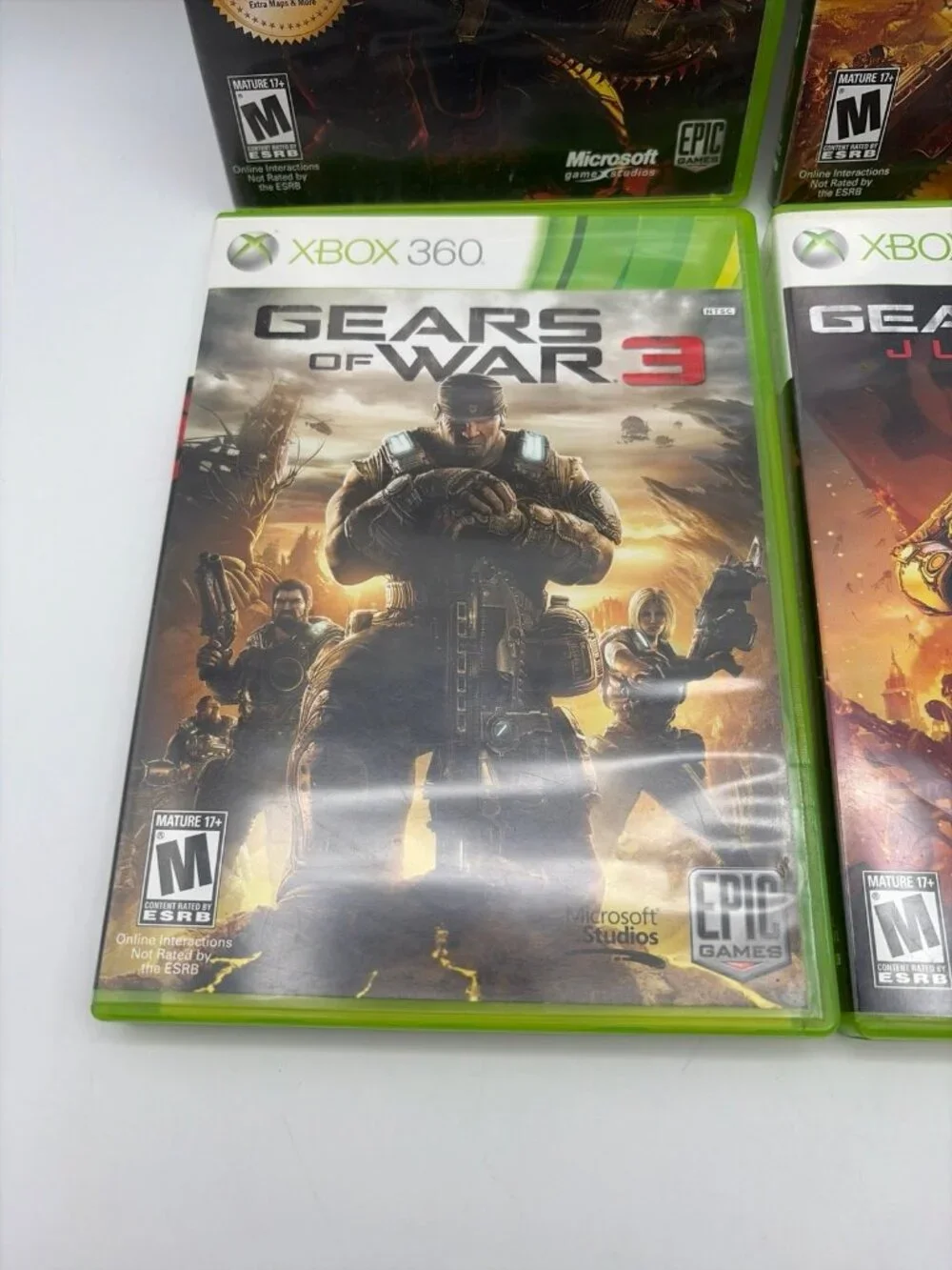 Gears of War Trilogy & Juggernaut Lot of 4 Video Games Tested Working
